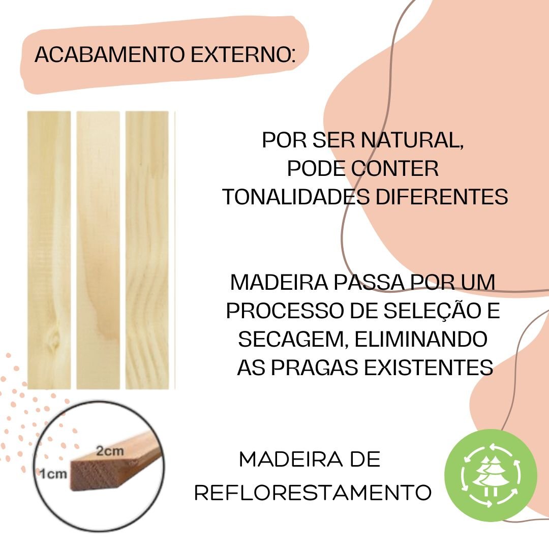 Moldura De Pinus Natural Para Quadros Decorativos Fundo Mdf E